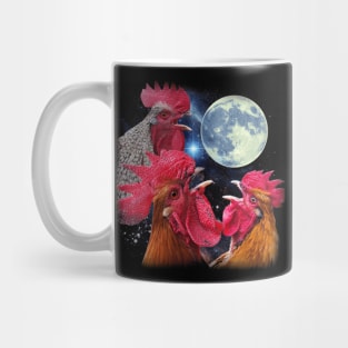 Egg-cellent Chicken The Moon, Stylish Tee for Feathered Friends Mug